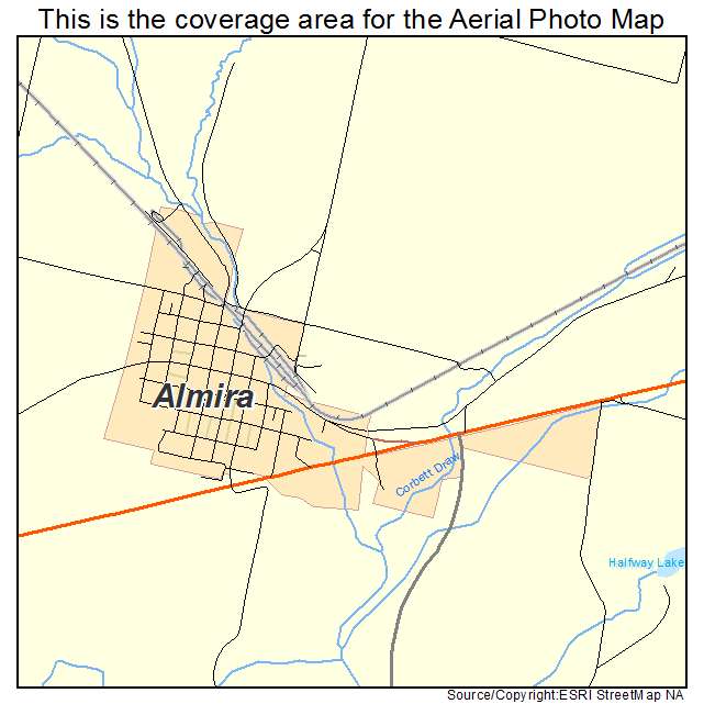 Almira, WA location map 