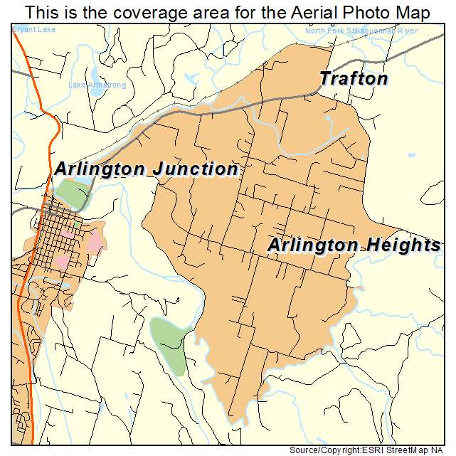 Arlington Heights, WA location map 