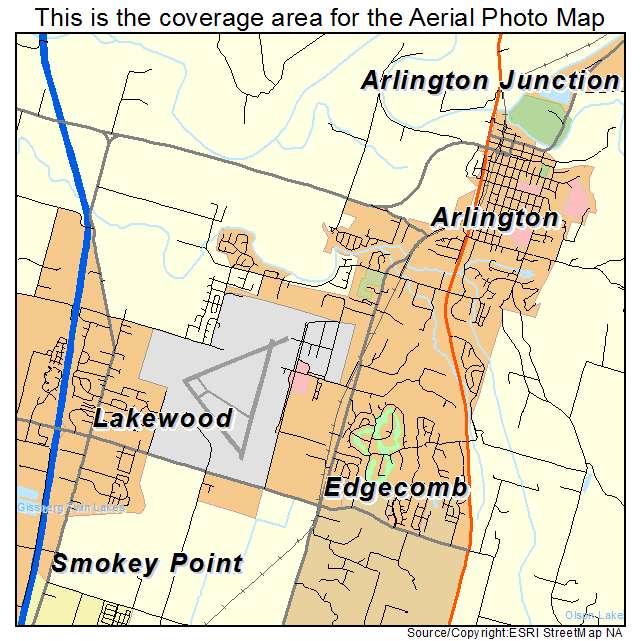 Arlington, WA location map 