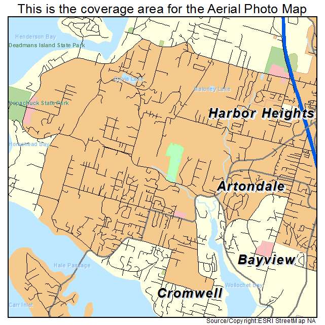 Artondale, WA location map 