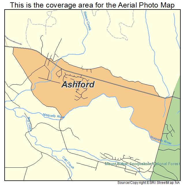 Ashford, WA location map 