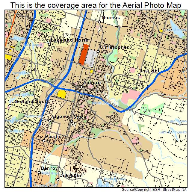 Auburn, WA location map 