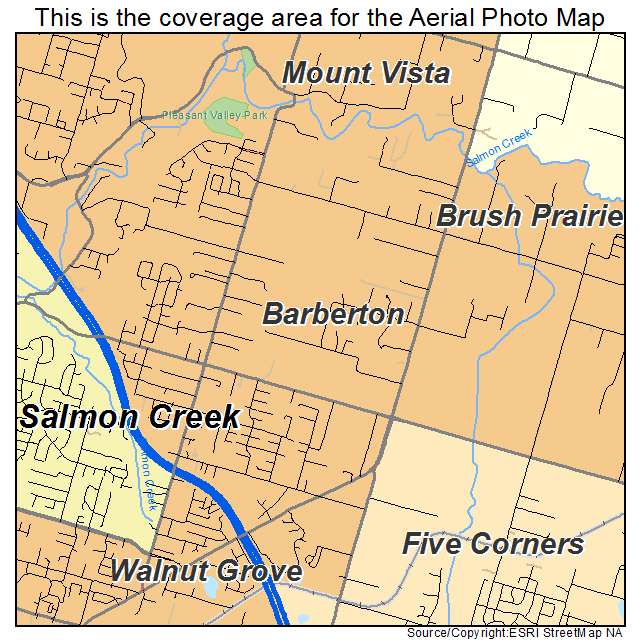 Barberton, WA location map 
