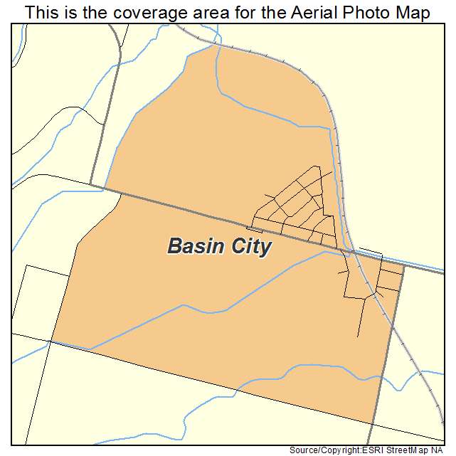 Basin City, WA location map 
