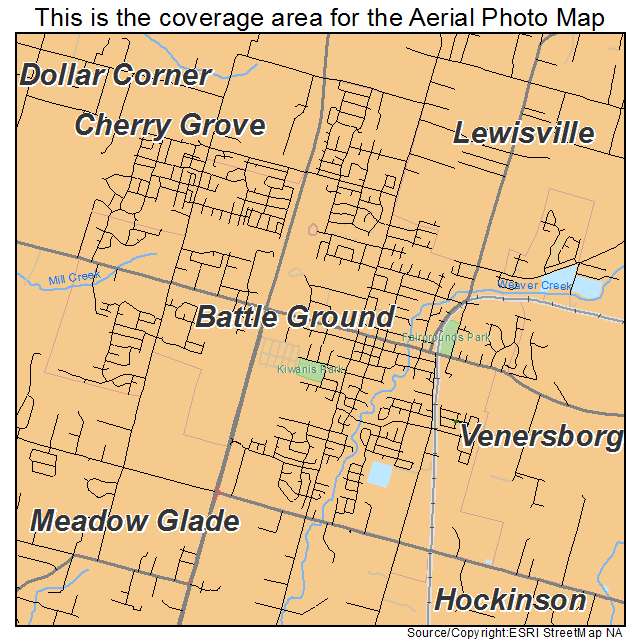 Battle Ground, WA location map 