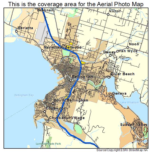 Bellingham, WA location map 