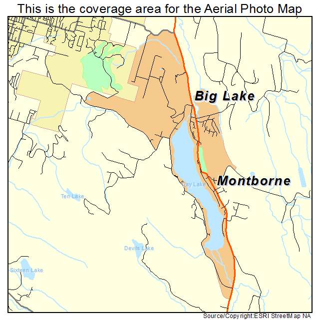 Big Lake, WA location map 