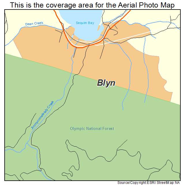 Blyn, WA location map 