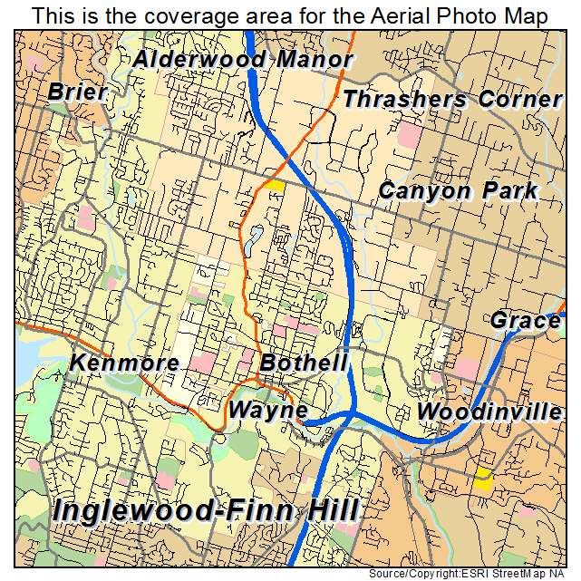Bothell, WA location map 
