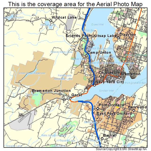 Bremerton, WA location map 