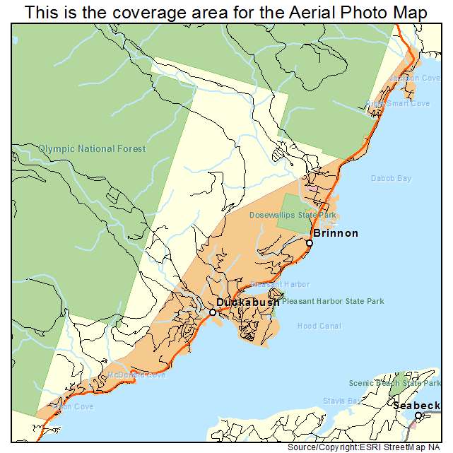 Brinnon, WA location map 