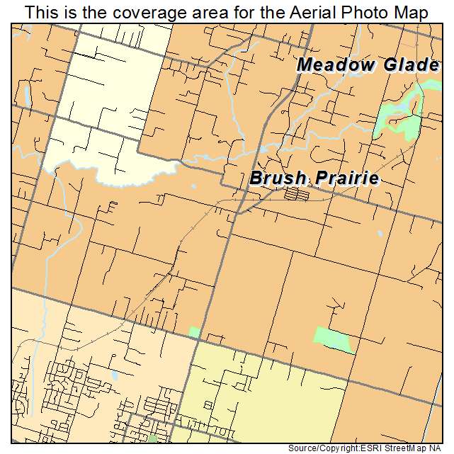 Brush Prairie, WA location map 
