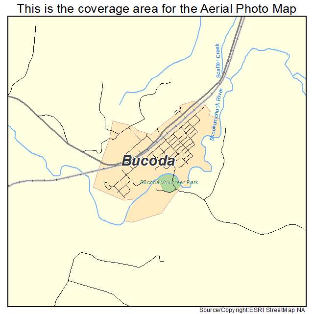 Bucoda, WA location map 