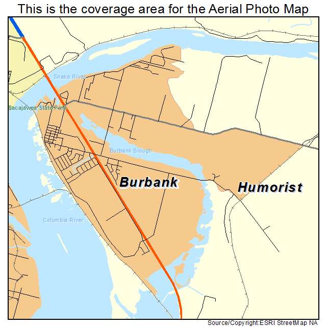 Burbank, WA location map 