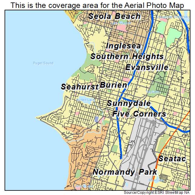 Burien, WA location map 