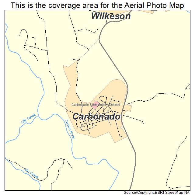 Carbonado, WA location map 