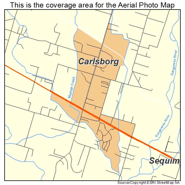 Carlsborg, WA location map 