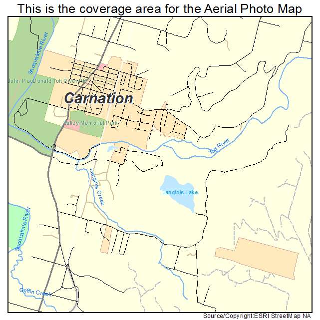 Carnation, WA location map 