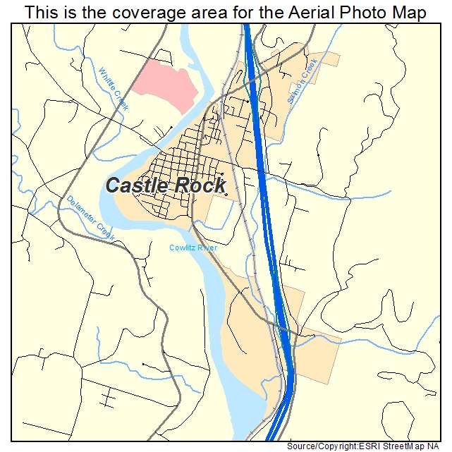 Castle Rock, WA location map 