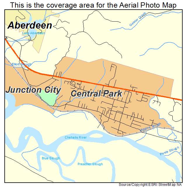 Central Park, WA location map 