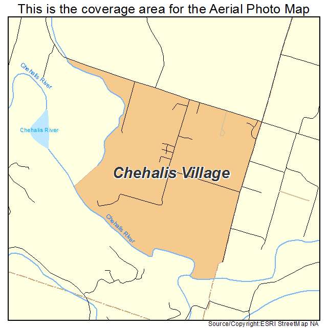 Chehalis Village, WA location map 