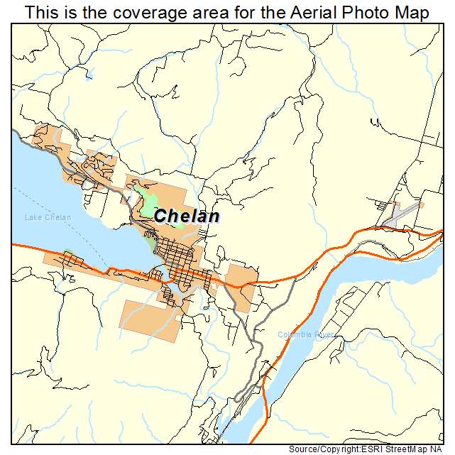 Chelan, WA location map 
