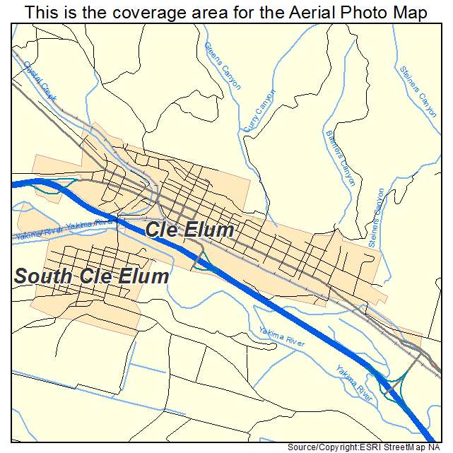 Cle Elum, WA location map 