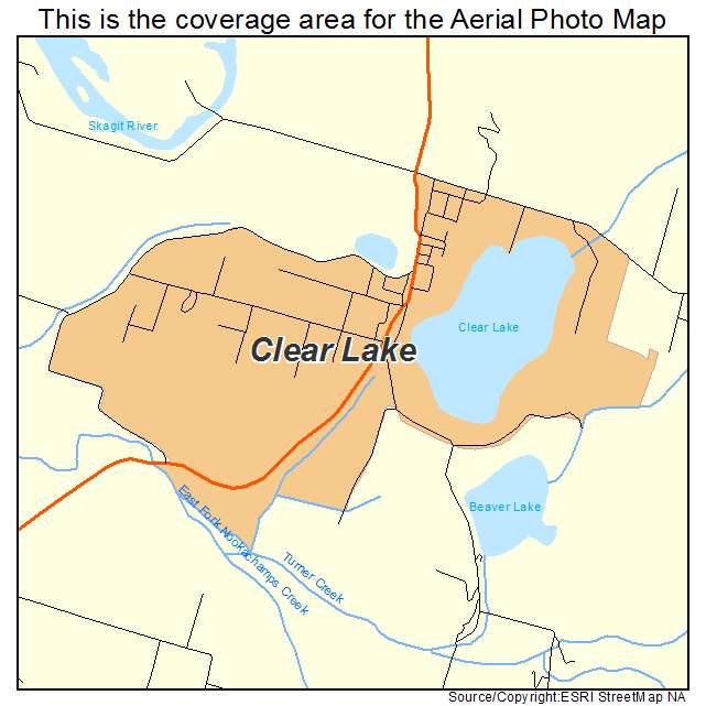 Clear Lake, WA location map 
