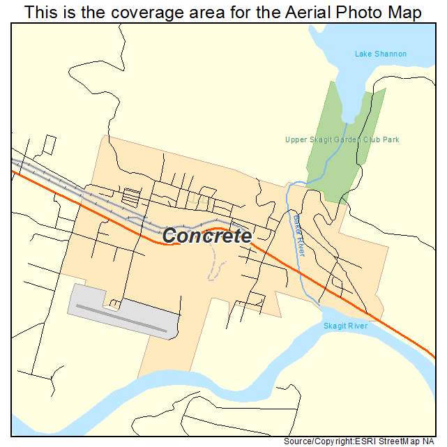 Concrete, WA location map 