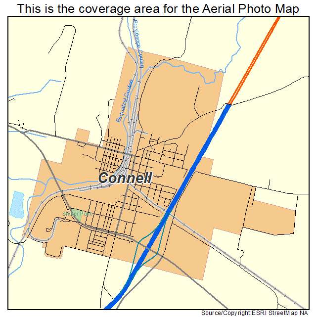 Connell, WA location map 