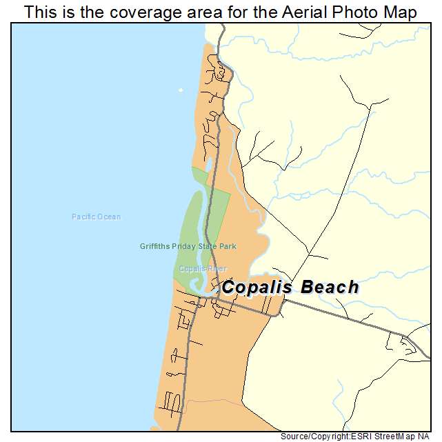 Copalis Beach, WA location map 