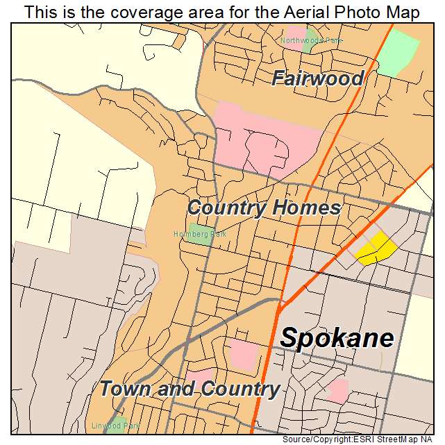 Country Homes, WA location map 