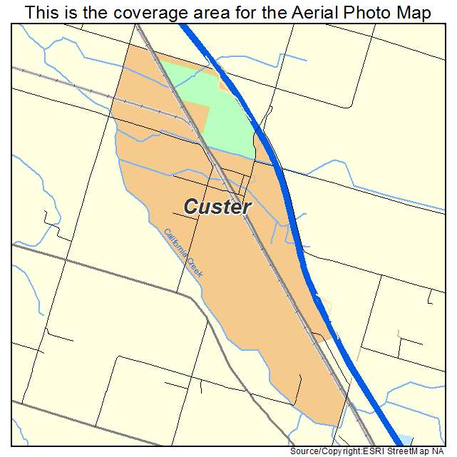 Custer, WA location map 