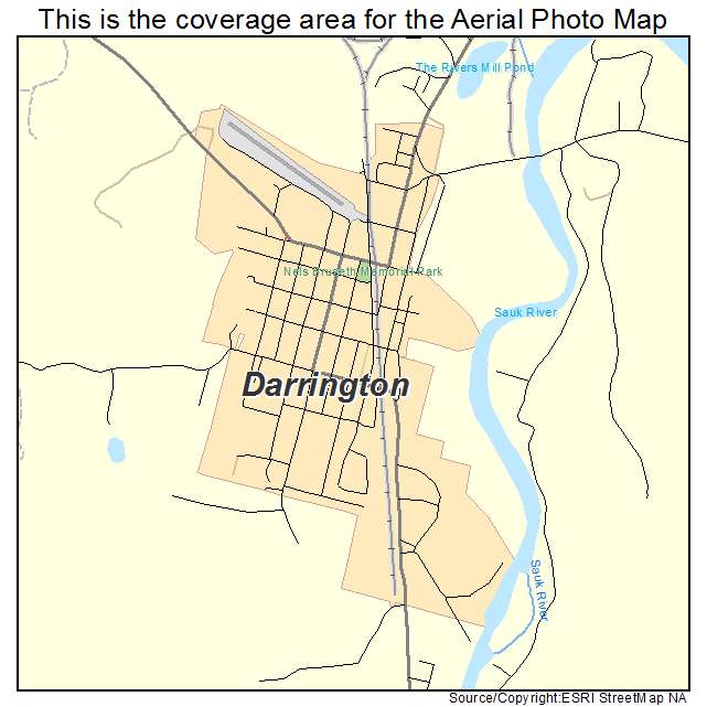 Darrington, WA location map 