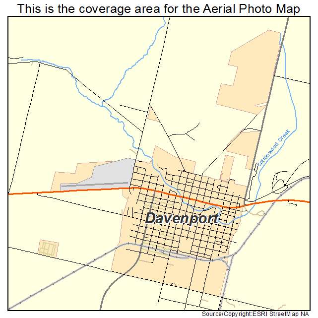 Davenport, WA location map 