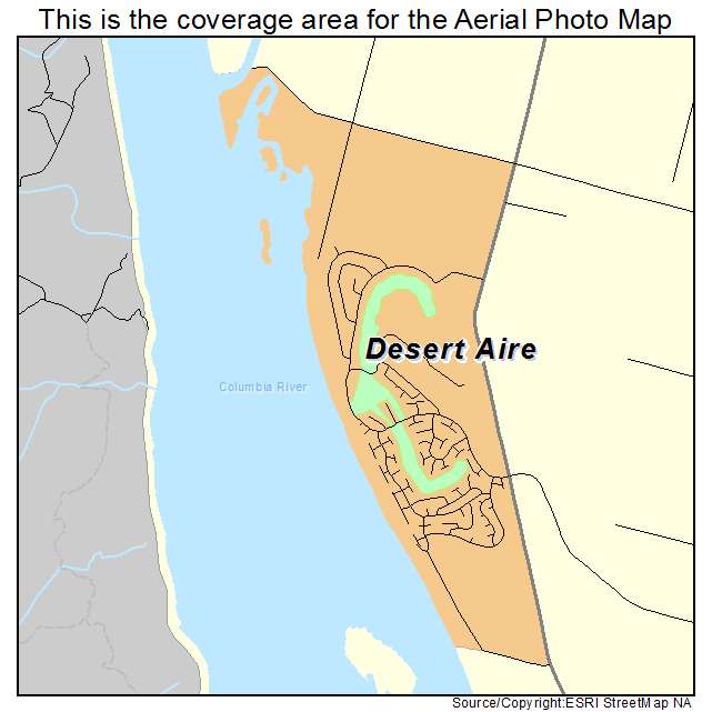 Desert Aire, WA location map 