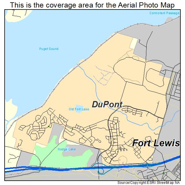 DuPont, WA location map 