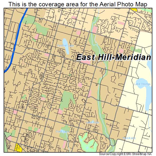 East Hill Meridian, WA location map 