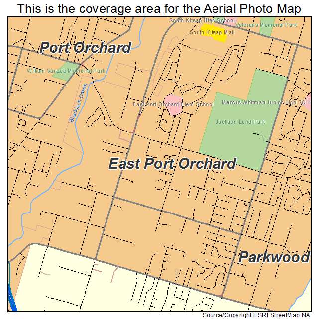 East Port Orchard, WA location map 