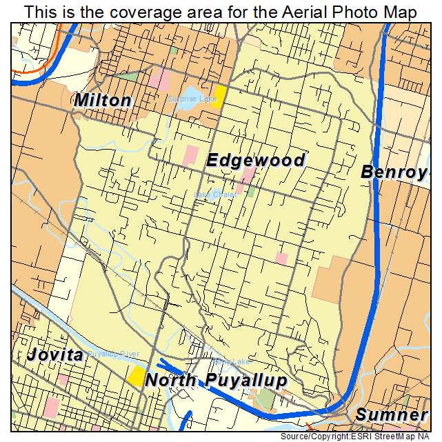 Edgewood, WA location map 