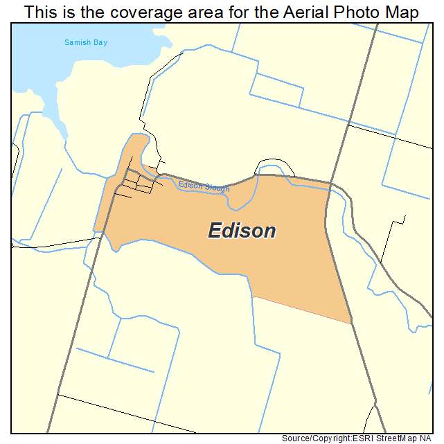 Edison, WA location map 