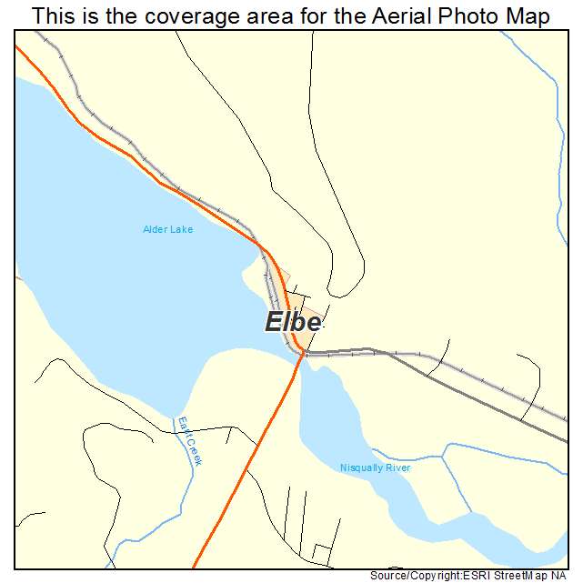 Elbe, WA location map 