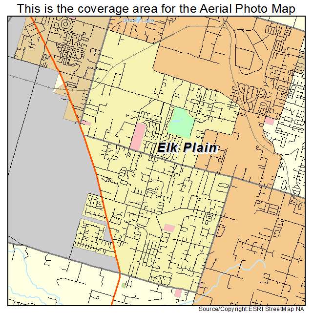 Elk Plain, WA location map 