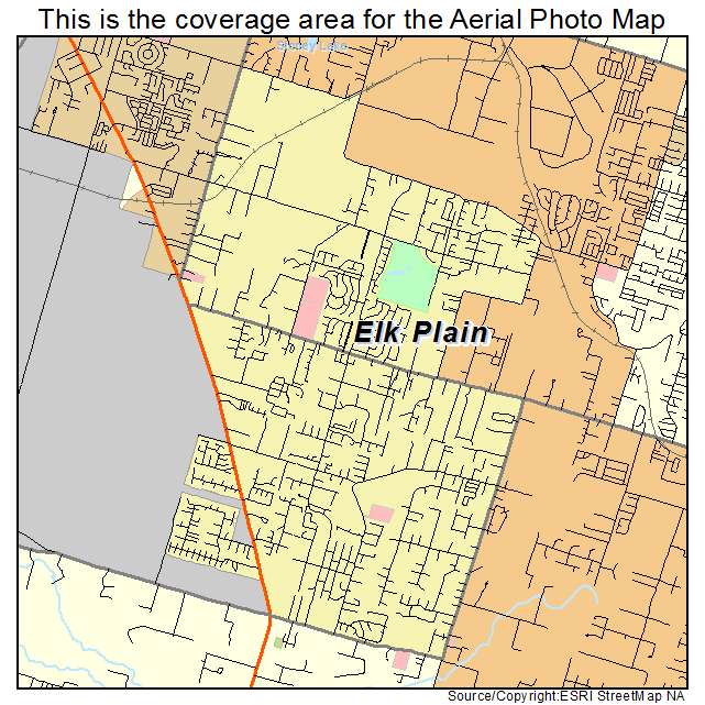 Elk Plain, WA location map 