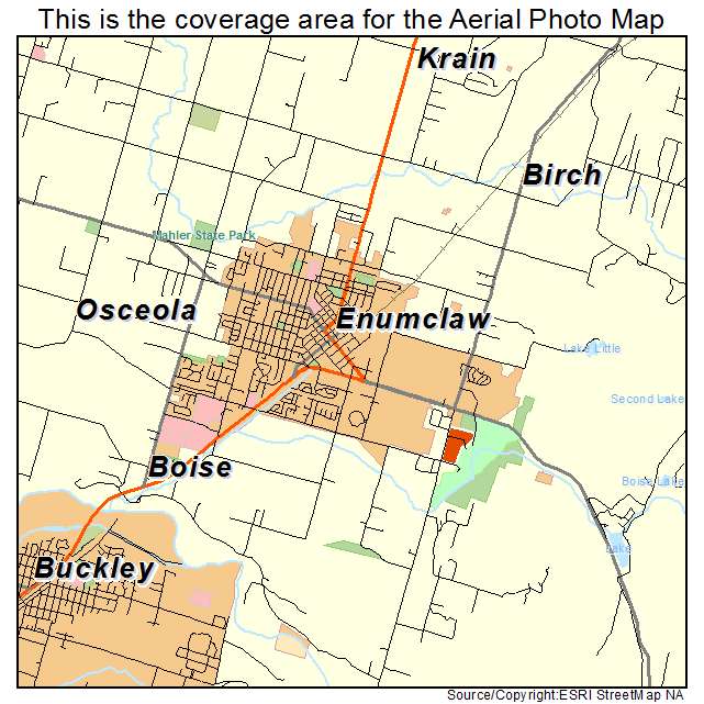 Enumclaw, WA location map 