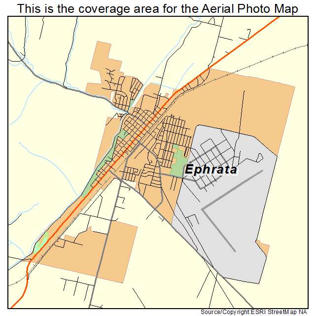 Ephrata, WA location map 