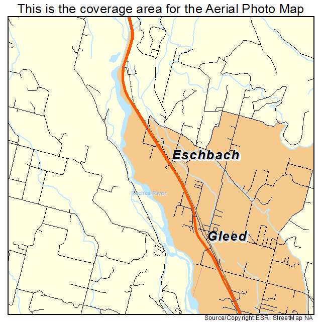 Eschbach, WA location map 