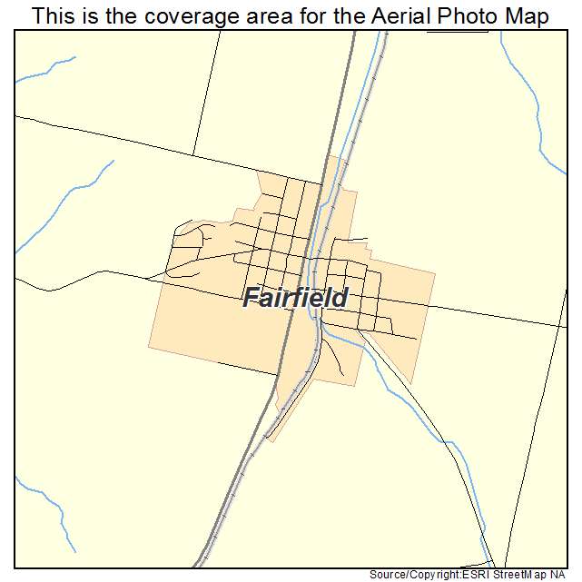 Fairfield, WA location map 