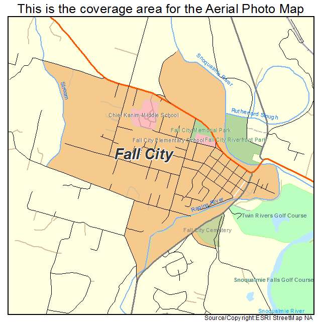 Fall City, WA location map 