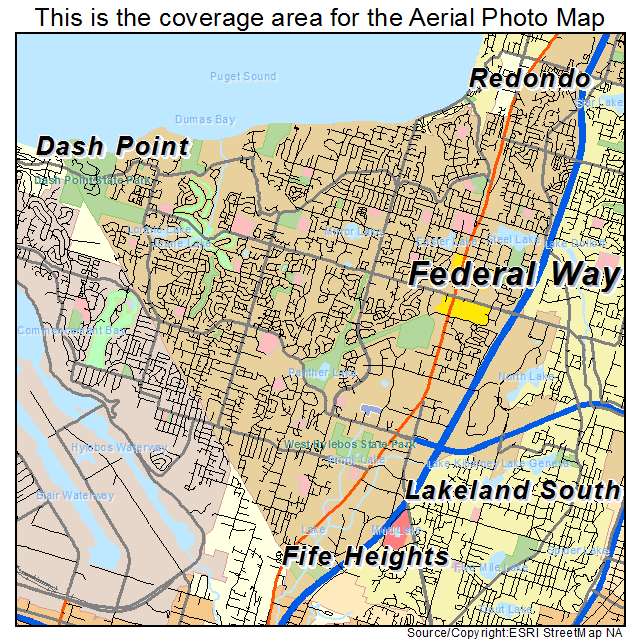 Federal Way, WA location map 